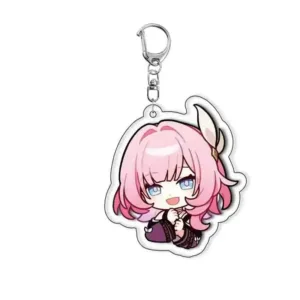 Transparent Pockets Game Figures Cyrene Honkai Star Track Anime Keychains Acrylic Car Party Móc Treo Đeo Thoại, Standee, Móc Khoá In Theo Yêu Cầu, Chất Liệu Mica Dày 4mm, Kích Thước 5.5 Cm, Có In Test Mẫu