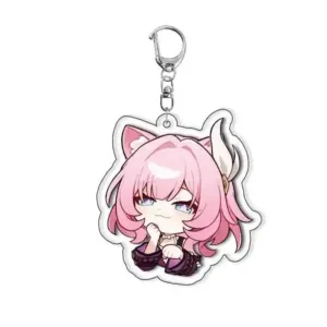 Transparent Pockets Game Figures Cyrene Honkai Star Track Anime Keychains Acrylic Car Party Móc Treo Đeo Thoại, Standee, Móc Khoá In Theo Yêu Cầu, Chất Liệu Mica Dày 4mm, Kích Thước 5.5 Cm, Có In Test Mẫu