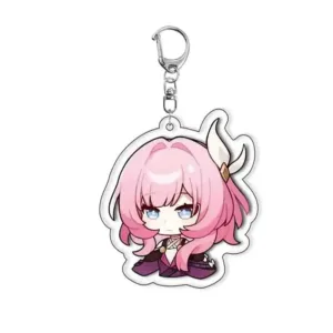 Transparent Pockets Game Figures Cyrene Honkai Star Track Anime Keychains Acrylic Car Party Móc Treo Đeo Thoại, Standee, Móc Khoá In Theo Yêu Cầu, Chất Liệu Mica Dày 4mm, Kích Thước 5.5 Cm, Có In Test Mẫu