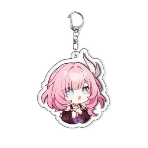 Transparent Pockets Game Figures Cyrene Honkai Star Track Anime Keychains Acrylic Car Party Móc Treo Đeo Thoại, Standee, Móc Khoá In Theo Yêu Cầu, Chất Liệu Mica Dày 4mm, Kích Thước 5.5 Cm, Có In Test Mẫu