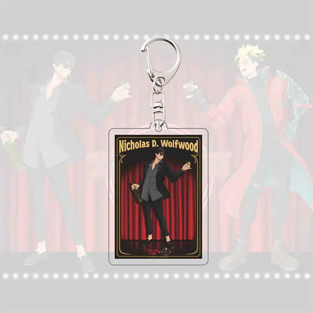 Trigun Stampede Stargaze X Chugai Grace Cafe Acrylic Keychain, Vash Wolfwood Figure, Cafe Móc Treo Đeo Thoại, Standee, Móc Khoá In Theo Yêu Cầu, Chất Liệu Mica Dày 4mm, Kích Thước 5.5 Cm, Có In Test Mẫu