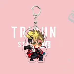Trigun Stargaze Acrylic Keychain, Vash Wolfwood Knives Chibi Figure, Techwear Fashion Ver. Móc Treo Đeo Thoại, Standee, Móc Khoá In Theo Yêu Cầu, Chất Liệu Mica Dày 4mm, Kích Thước 5.5 Cm, Có In Test Mẫu