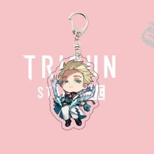 Trigun Stargaze Acrylic Keychain, Vash Wolfwood Knives Chibi Figure, Techwear Fashion Ver. Móc Treo Đeo Thoại, Standee, Móc Khoá In Theo Yêu Cầu, Chất Liệu Mica Dày 4mm, Kích Thước 5.5 Cm, Có In Test Mẫu