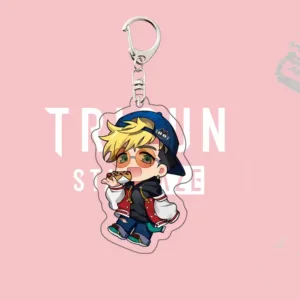 Trigun Stargaze Acrylic Keychain, Vash Wolfwood Knives Chibi Figure, Techwear Fashion Ver. Móc Treo Đeo Thoại, Standee, Móc Khoá In Theo Yêu Cầu, Chất Liệu Mica Dày 4mm, Kích Thước 5.5 Cm, Có In Test Mẫu