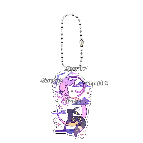 Umbreon Sylveon Espeon Anime Acrylic Keychain Double-sided Printing Kawaii Cartoon Móc Treo Đeo Thoại, Standee, Móc Khoá In Theo Yêu Cầu, Chất Liệu Mica Dày 4mm, Kích Thước 5.5 Cm, Có In Test Mẫu