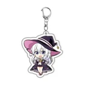 Wandering Witch: The Journey Of Elaina Anime Kawaii Acrylic Cute Keychain Charm Girls Cartoon Móc Treo Đeo Thoại, Standee, Móc Khoá In Theo Yêu Cầu, Chất Liệu Mica Dày 4mm, Kích Thước 5.5 Cm, Có In Test Mẫu Wandering Witch: The Journey Of Elaina Anime Kawaii Acrylic Cute Keychain Charm Girls Cartoon Móc Treo Đeo Thoại, Standee, Móc Khoá In Theo Yêu Cầu, Chất Liệu Mica Dày 4mm, Kích Thước 5.5 Cm, Có In Test Mẫu