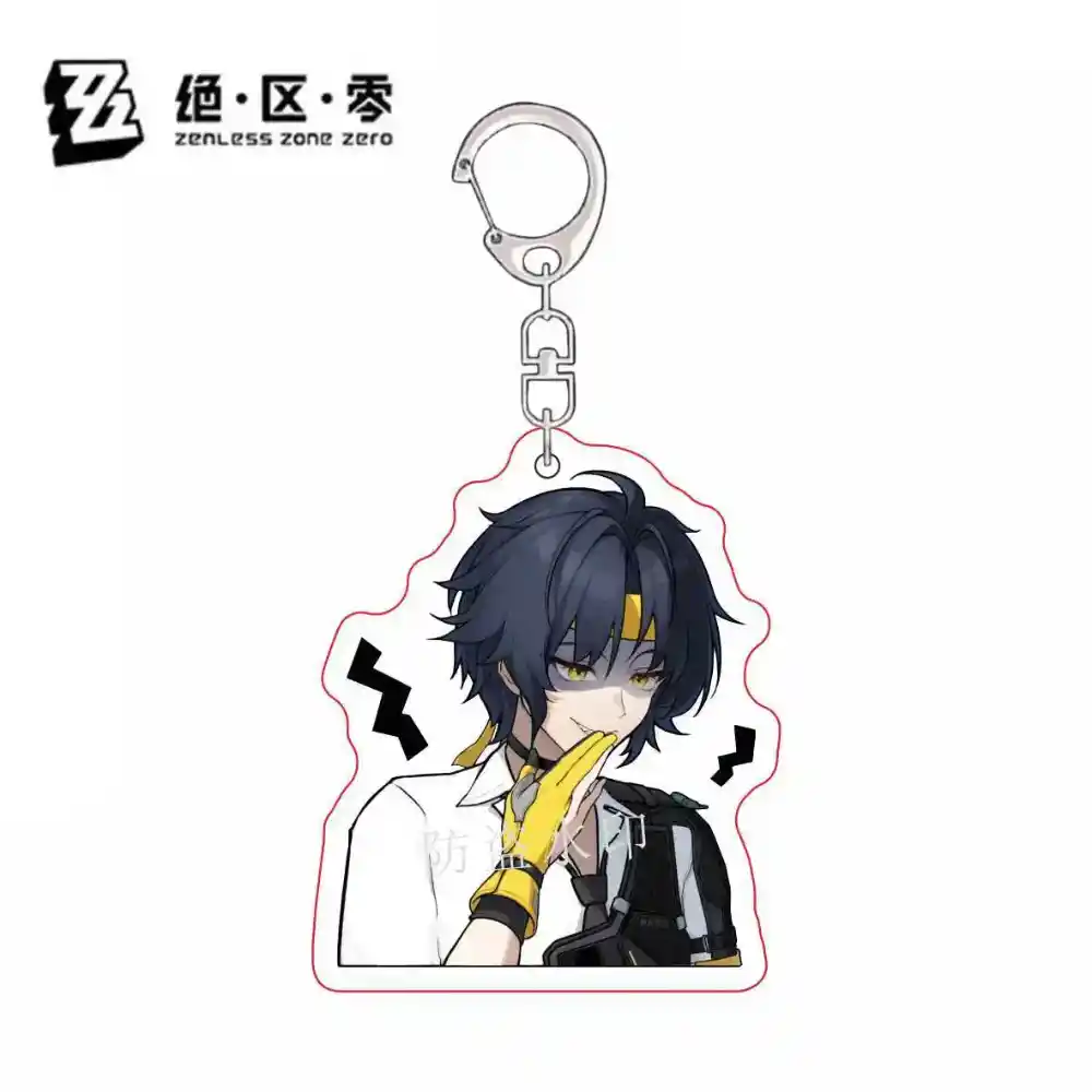 Zenless Zone Zero Asaba Harumasa Acrylic Keychain Chibi Picture Backpack Pendant Bag Charm Móc Treo Đeo Thoại, Standee, Móc Khoá In Theo Yêu Cầu, Chất Liệu Mica Dày 4mm, Kích Thước 5.5 Cm, Có In Test Mẫu