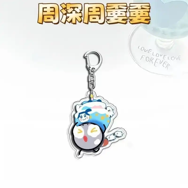 zhou-shen-cute-acrylic-keychain-cartoon-var2-1789602535879-318 Zhou Shen Cute Acrylic Keychain Cartoon Pendant Creative Bag Charm Key Ring Gift For Fan Móc Treo Đeo Thoại, Standee, Móc Khoá In Theo Yêu Cầu, Chất Liệu Mica Dày 4mm, Kích Thước 5.5 Cm, Có In Test Mẫu